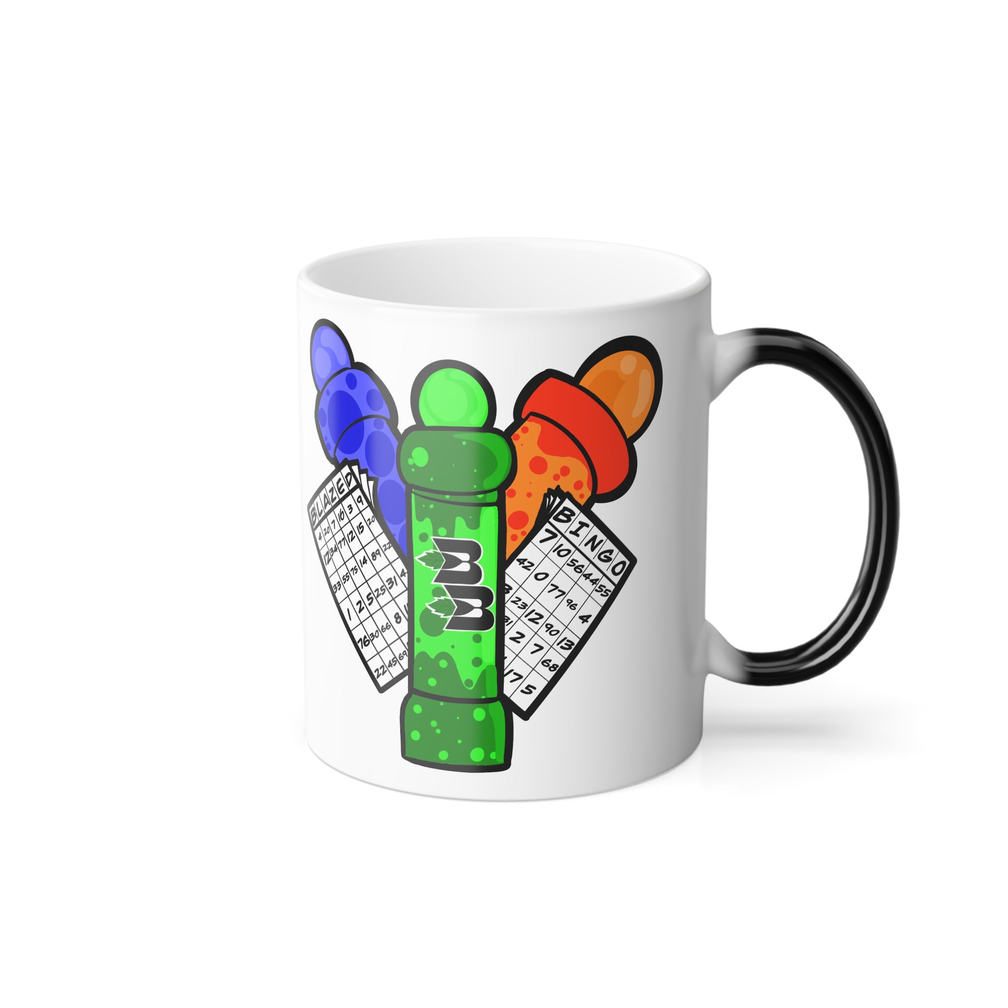 Color Morphing Mug - Unique Heat Sensitive, Custom Gift for Coffee Lovers, Color Changing Cup, Fun Kitchen Decor, Great for Home & Office