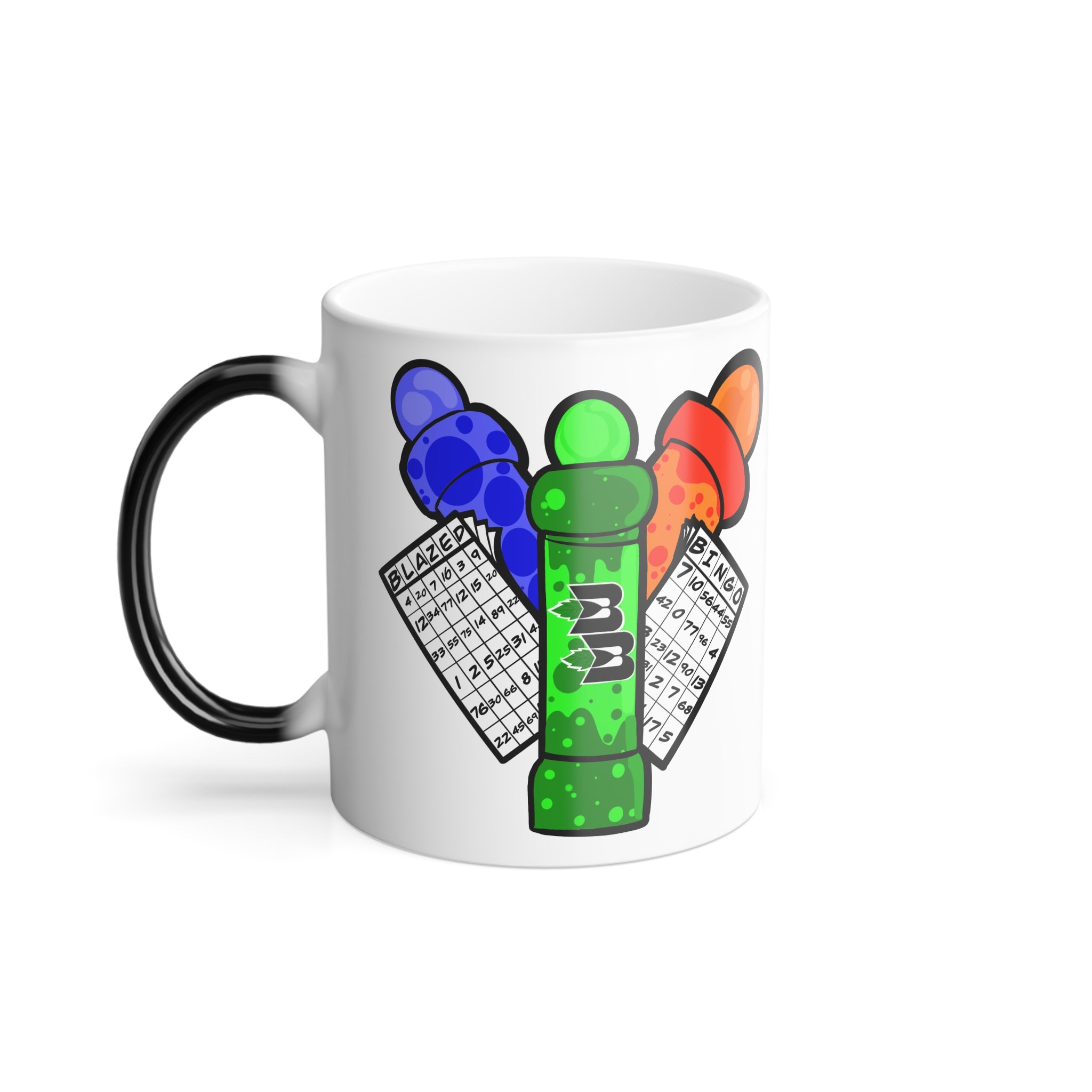 Color Morphing Mug - Unique Heat Sensitive, Custom Gift for Coffee Lovers, Color Changing Cup, Fun Kitchen Decor, Great for Home & Office
